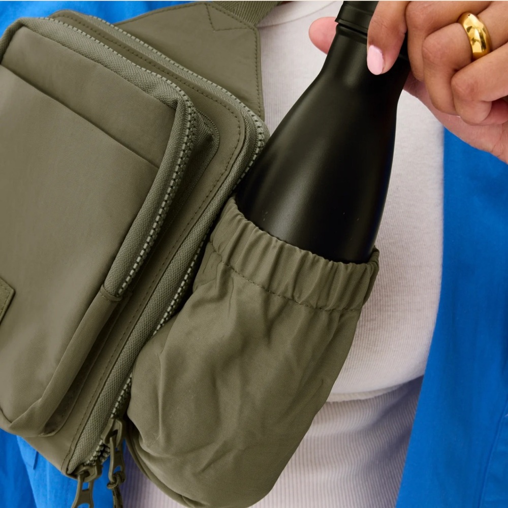 Beis Sport Sling Bag, Olive - Picture 6 of 6